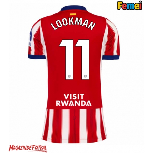 Atletico Madrid Ademola Lookman #11 Tricou Fotbal Replică 2026-27 Femei Acasa Atletico Madrid Ademola Lookman #11 Tricou Fotbal Replică 2026-27 Femei Acasa
